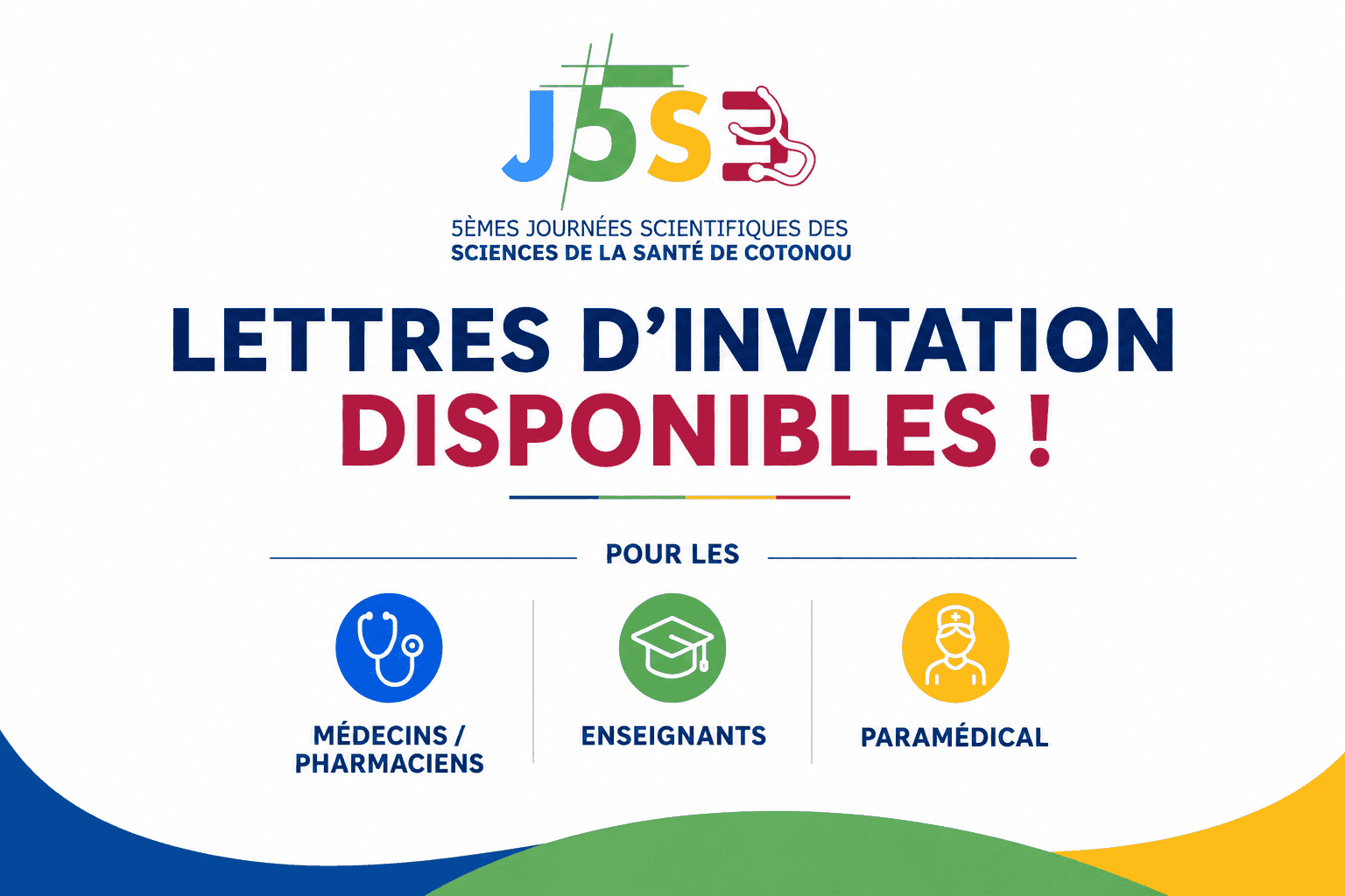 Lettres d'invitation officielles : Disponibles sur votre tableau de bord !